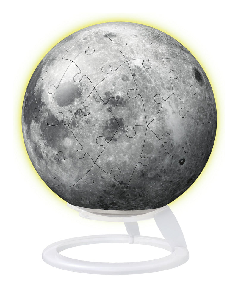 Glow in the Dark 3D Moon Puzzle Ball 72 Piece - Image
