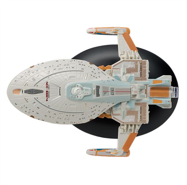 U.S.S. Yeager NCC-65674 Model Diecast Ship (Eaglemoss / Star Trek), rear view