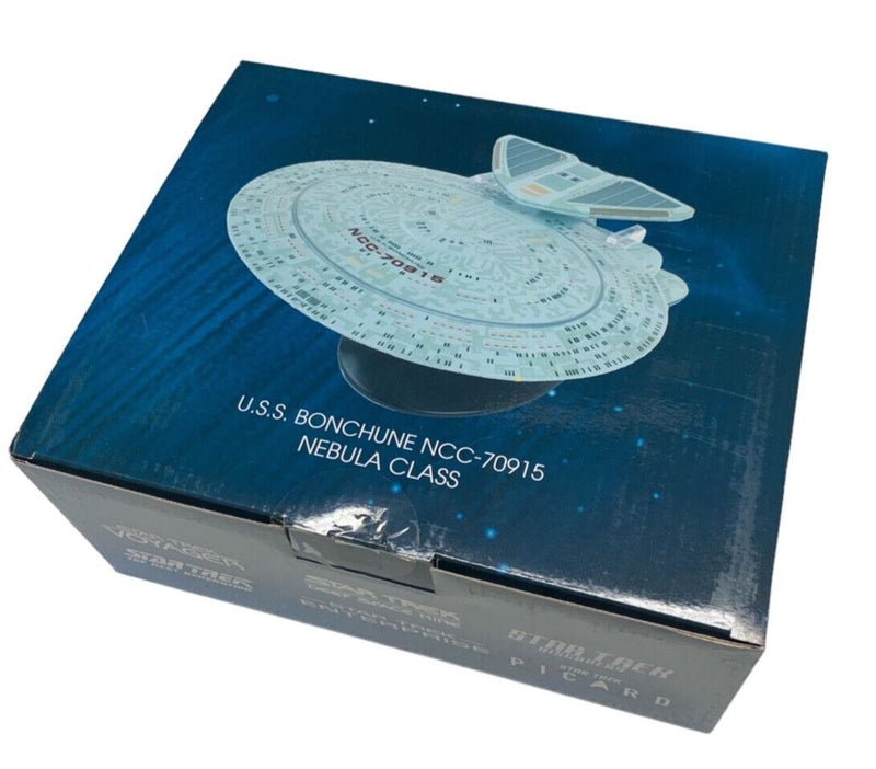 U.S.S. Bonchune NCC-70915 (Nebula-Class) XL EDITION Model Die Cast Ship (Eaglemoss / Star Trek), rear view