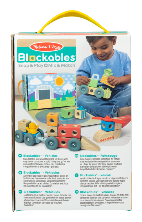 Melissa & Doug - Blockables Vehicles Building - Image