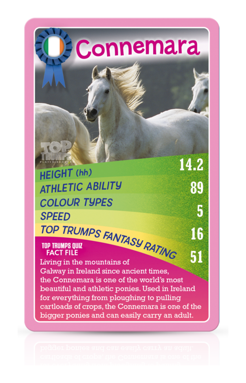 Horses, Ponies & Unicorns Top Trumps Card Game - Image