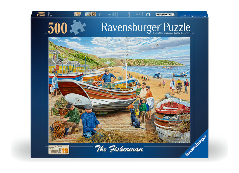 Happy Days At Work, The Fisherman 500 Piece Jigsaw Puzzle