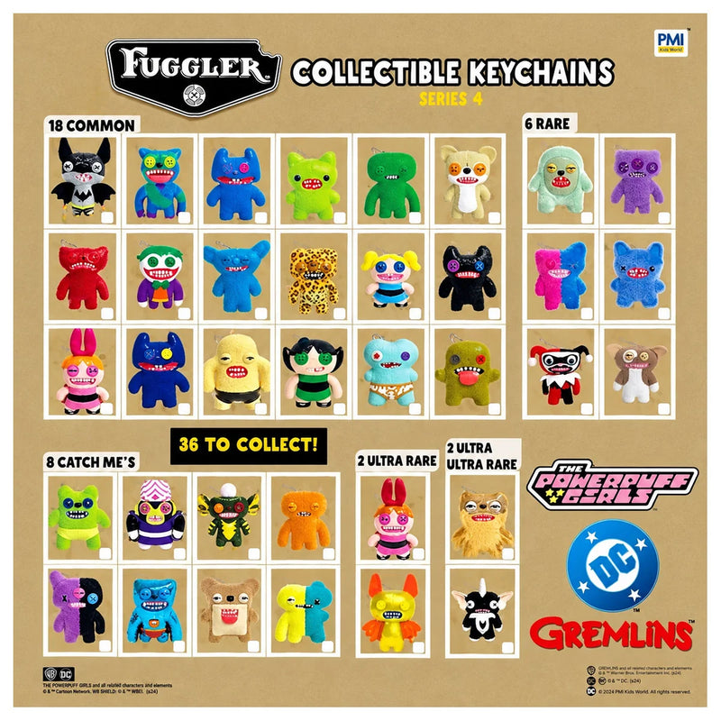 Fuggler The Powerpuff Girls/Gremlins/DC Series 4 Collectible Keychains (Assortment)