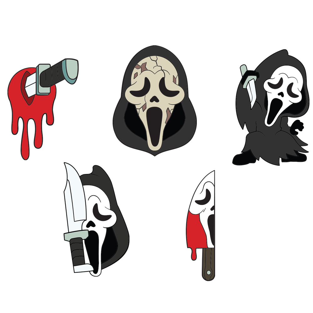 Youtooz Scream Ghost Face Pin Set