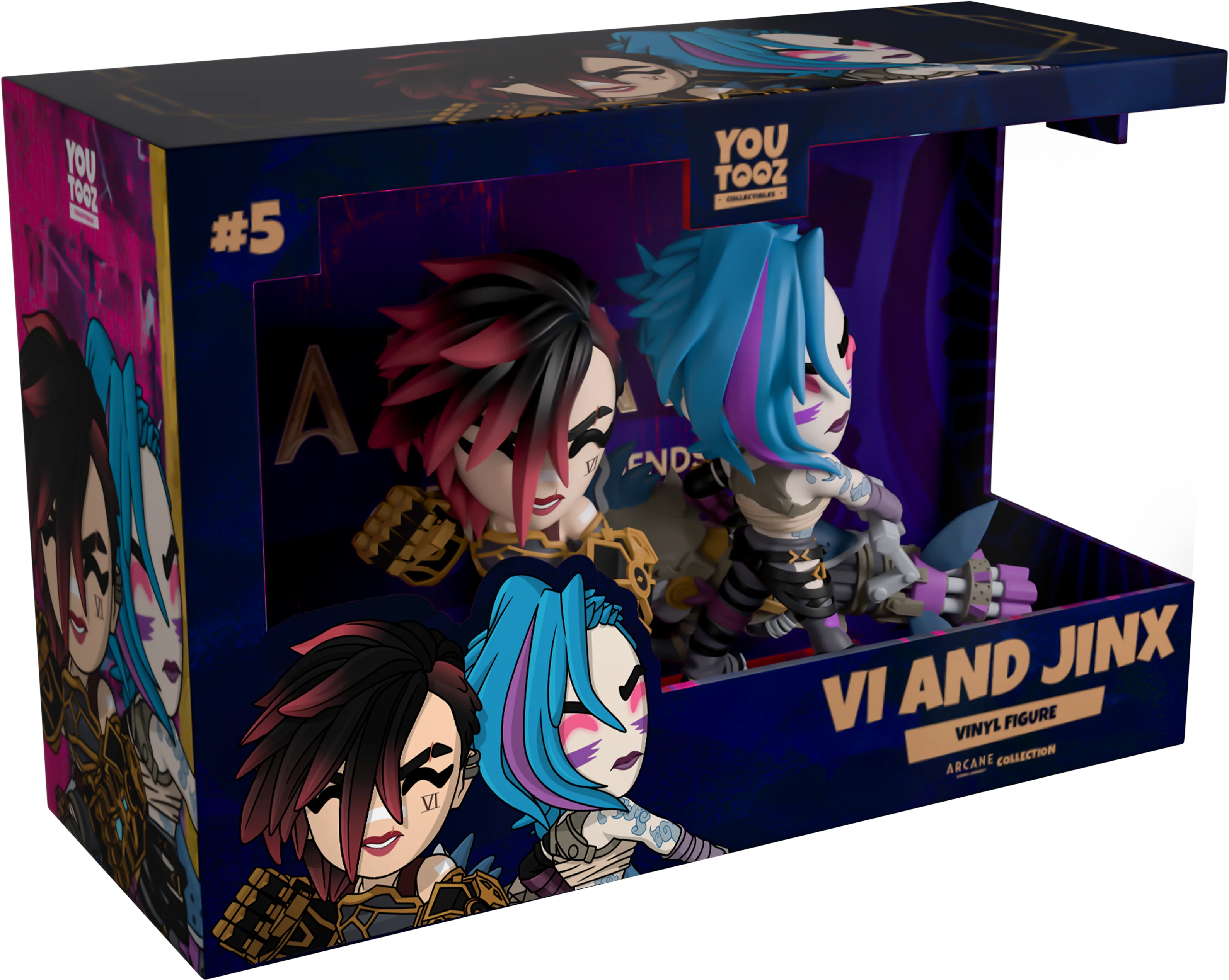 YouTooz Arcane Vi & Jinx Vinyl Figures