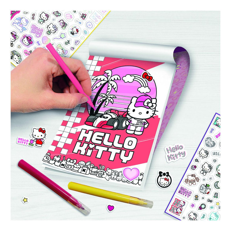 Hello Kitty Sticker Colouring Book in CDU - Image