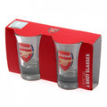 Arsenal FC 2pk Shot Glass Set, side angle
