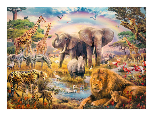 African Safari 100 Piece XXL Jigsaw Puzzle