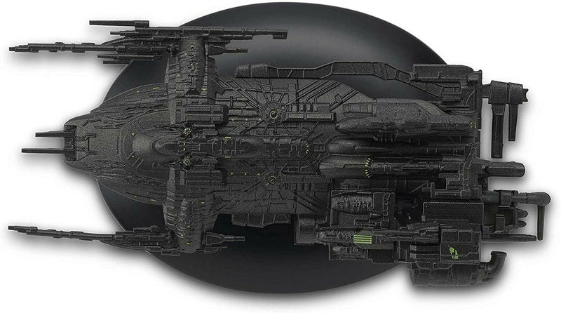 Assimilated Arctic One Starship Die-Cast Model (Eaglemoss / Star Trek), in display