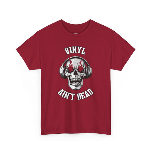'Vinyl Ain't Dead' Skull Men's T-Shirt collectible from Coda Records