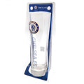 Chelsea FC Tall Beer Glass, side angle
