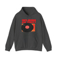 'Vinyl Records Are Groovy' Men's Hoodie, size reference