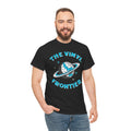 The Vinyl Frontier T-Shirt, close-up detail