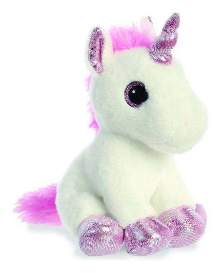 Sparkle Tales Lolly Unicorn White and Pink 7"