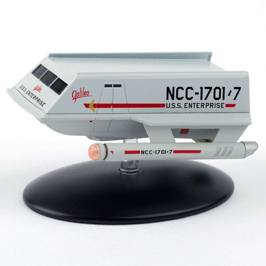 Class-F Shuttlecraft NCC-1701/7 Galileo Shuttlecraft Model Die Cast Ship (Eaglemoss / Star Trek), alternate view