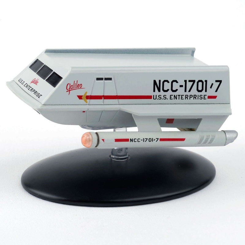 Class-F Shuttlecraft NCC-1701/7 Galileo Shuttlecraft Model Die Cast Ship (Eaglemoss / Star Trek), alternate view