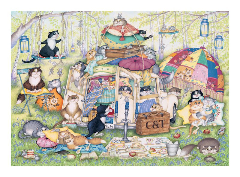Crazy Cats - Lazy Summer Afternoon, 1000pc - Image