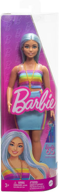 Barbie Blue Hair & Rainbow Top Fashion Doll - Image 6