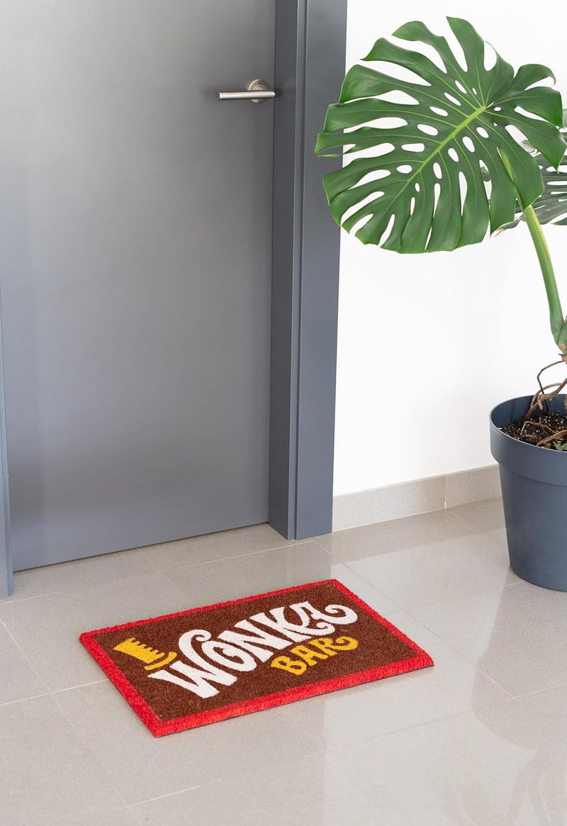 Willy Wonka Wonka Bar Design Doormat design detail