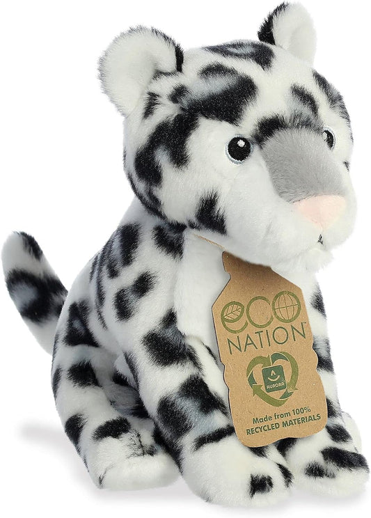 Snow Leopard Eco Nation Eco Softies 8 Inch Plush alternate view