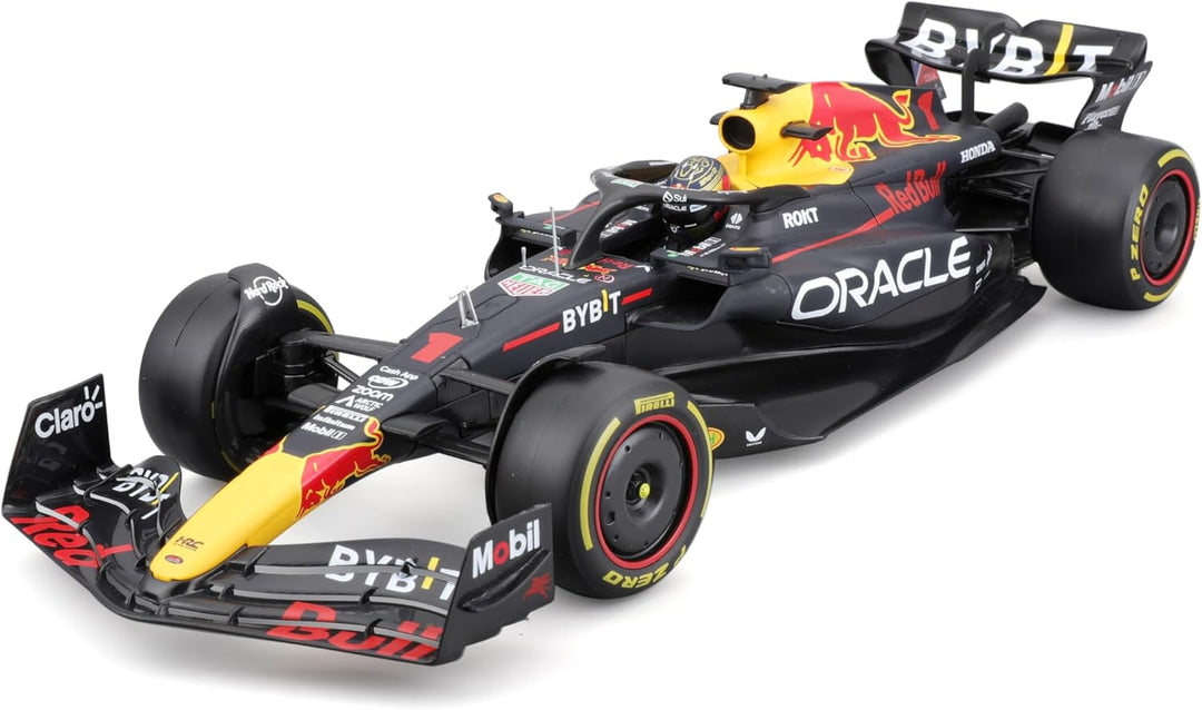 Formula 1 Red Bull Racing RB19 Max Verstappen Official Diecast Model with Helmet (1:18 Scale)