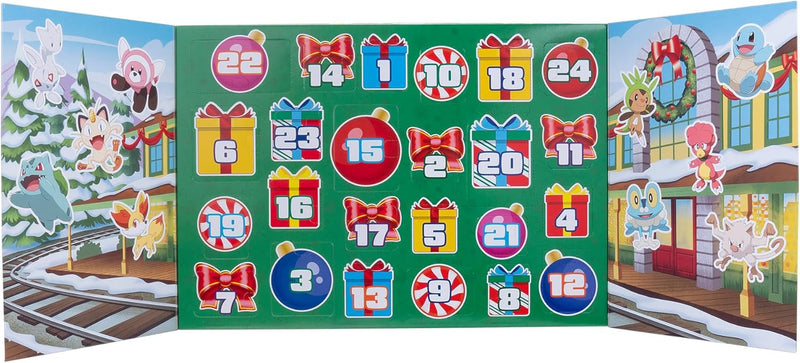 Pokemon Holiday Advent Calendar, close-up detail