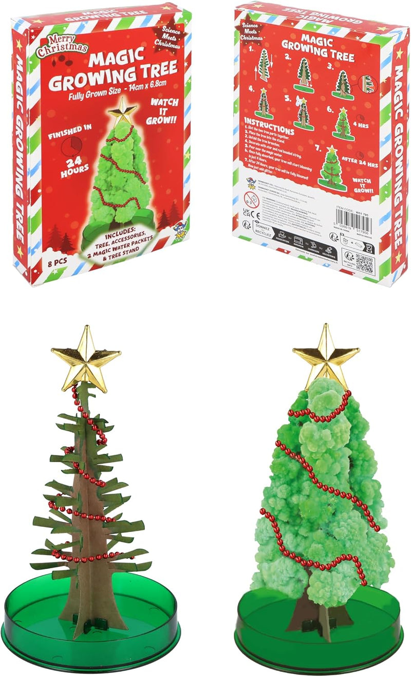 Henbrandt magic growing crystal Christmas tree kit