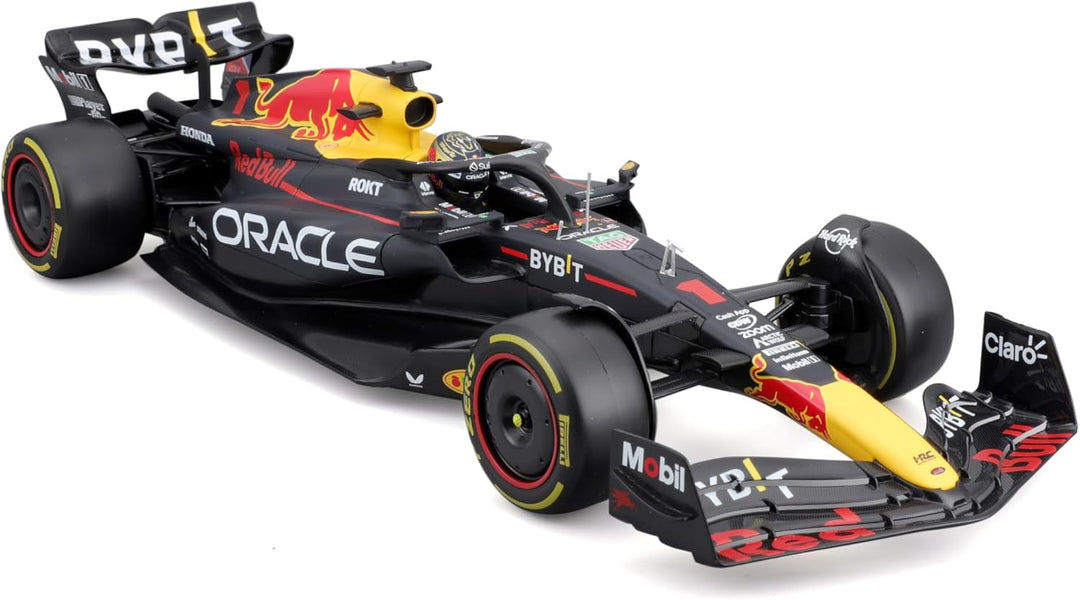 Formula 1 Red Bull Racing RB19 Max Verstappen Official Diecast Model with Helmet (1:18 Scale)