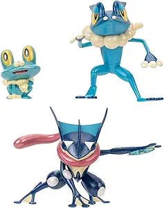 Jazwares Froakie, Frogadier & Greninja Pokémon Select Evolution Multipack Action Figures