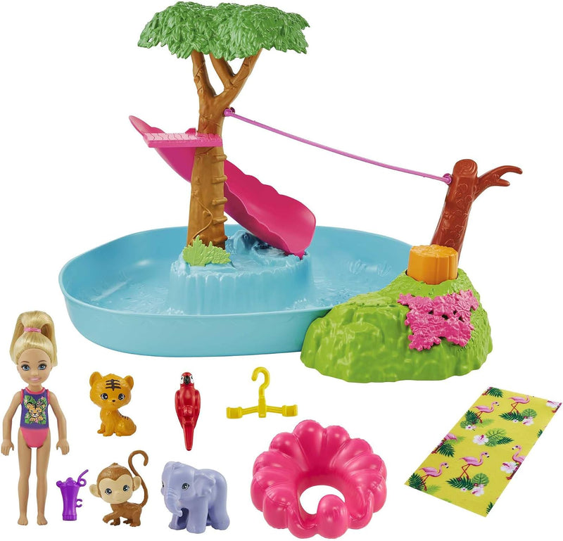 Chelsea Jungle River Barbie Playset with Doll