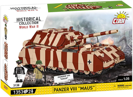 Cobi 3138 World War II Panzer VIII Maus 1353 pcs