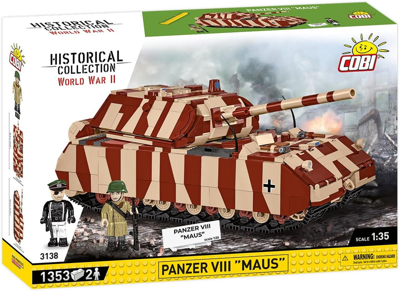 Cobi 3138 World War II Panzer VIII Maus 1353 pcs