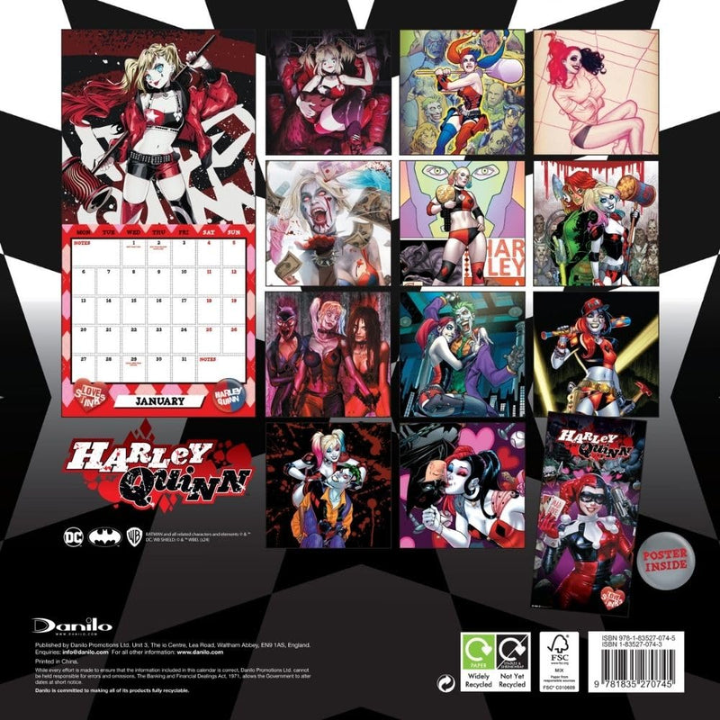 Harley Quinn Square 2025 Calendar, additional view