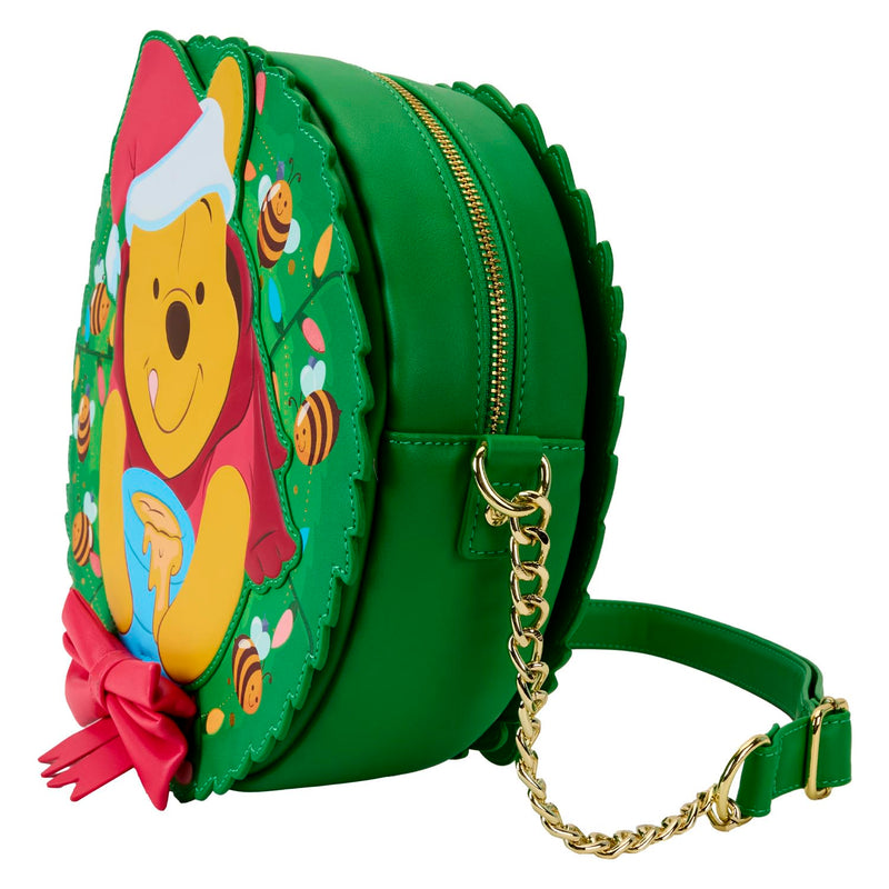 Loungefly Disney Winnie the Pooh Stuck in Wreath Crossbody B, rear view