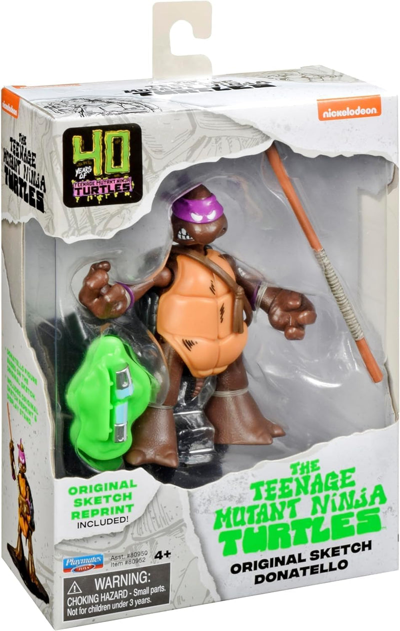 Donatello Teenage Mutant Ninja Turtles 40th Anniversary Original Sketch 5-Inch Action Figure