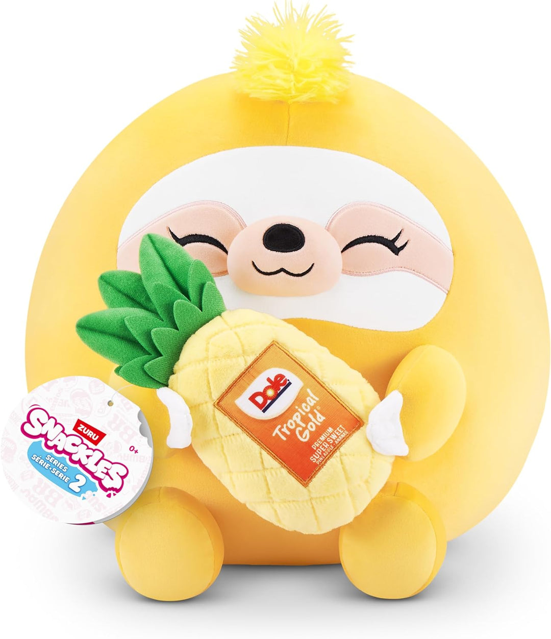 Snackles Series 2 Sloth (Dole Pineapple) 14" Plush