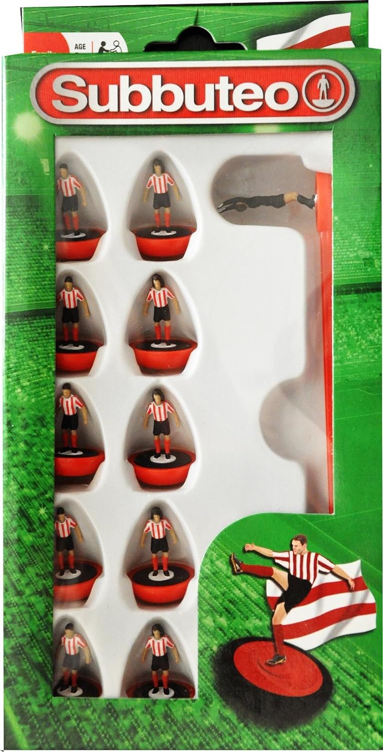 Subbuteo Red & White Stripes Team Set