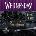 Wednesday Storm Cloud Themed Pencil Case, side angle