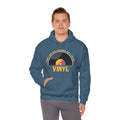 'Money Can't Buy Happiness, But It Can Buy Vinyl' Men's Hoodie, showing reverse