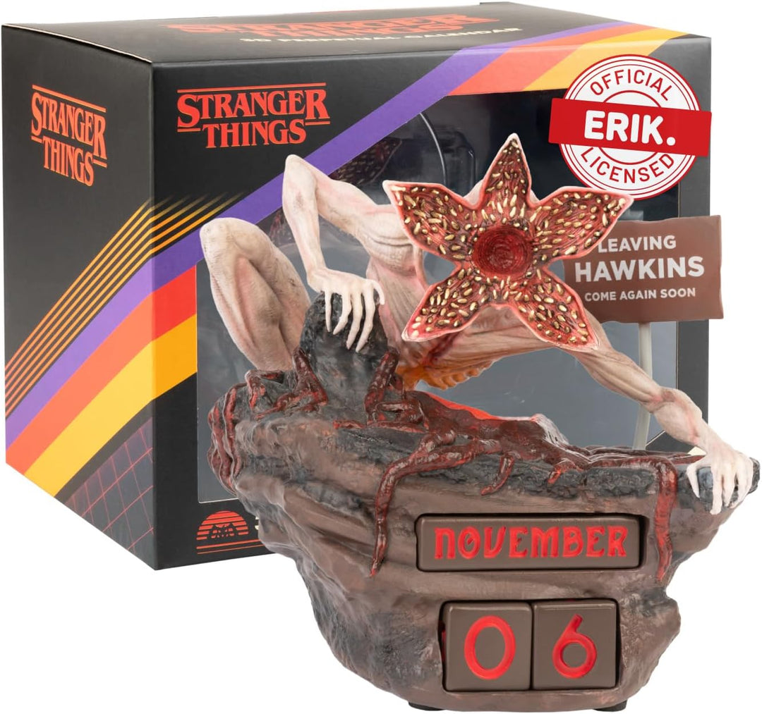 Grupo Erik Perpetual Calendar - Stranger Things Merchandise | Desk Calendar, Home Office Desk Accessories, Home Decor Accessories | Stranger Things Gifts