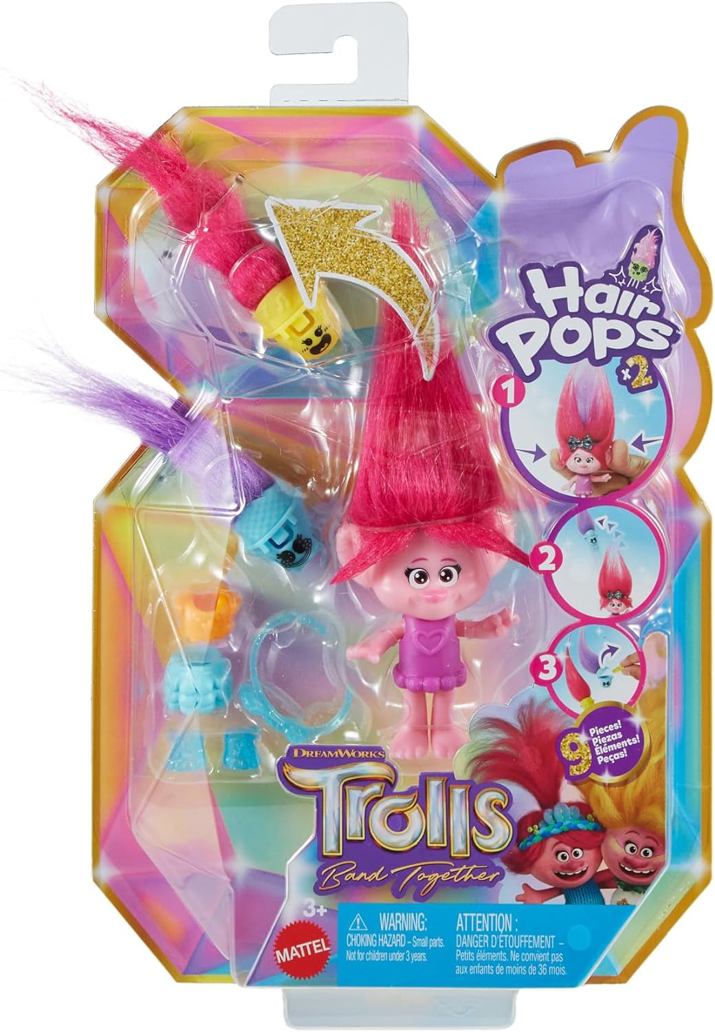 Trolls Band Together Hair Pops Small Poppy Doll