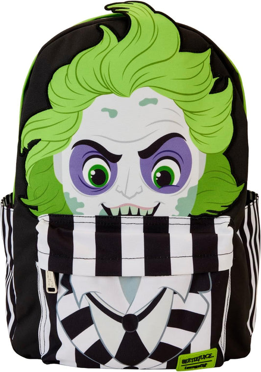 Beetlejuice Cosplay Loungefly Full Size Nylon Backpack