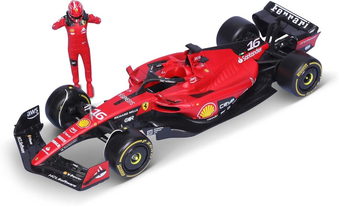 Formula 1 Ferrari SF-23 Charles Leclerc Official Diecast Model with Driver Figure