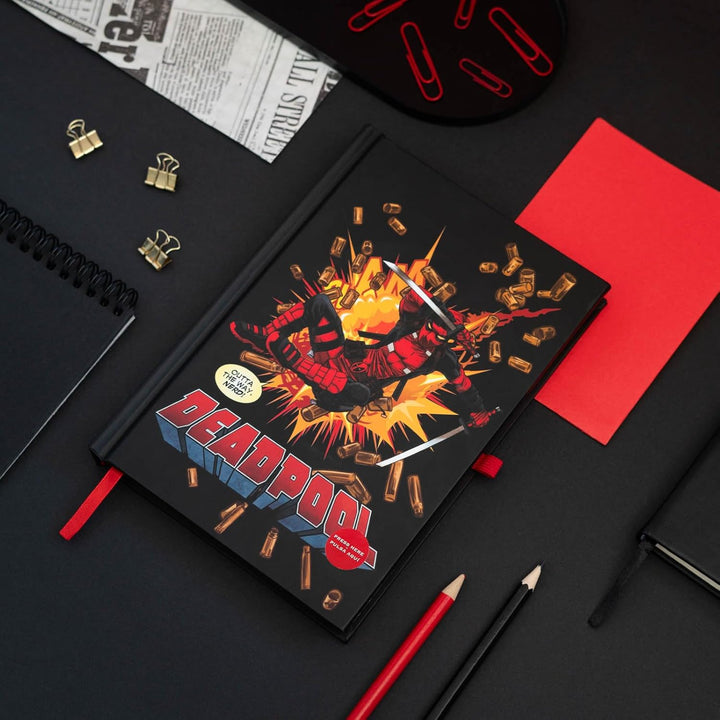 Marvel Deadpool A5 Premium Notebook With Led Lights Cover