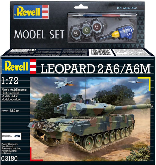 REVELL 63180 Leopard 2A6/A6M 1:72 Scale Model Set - Image 2