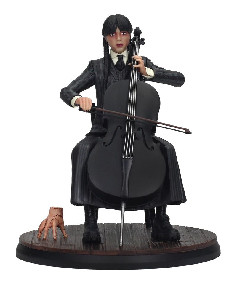 Wednesday - Wednesday With Cello 15CM Pvc Figure (Addams Fam, side angle