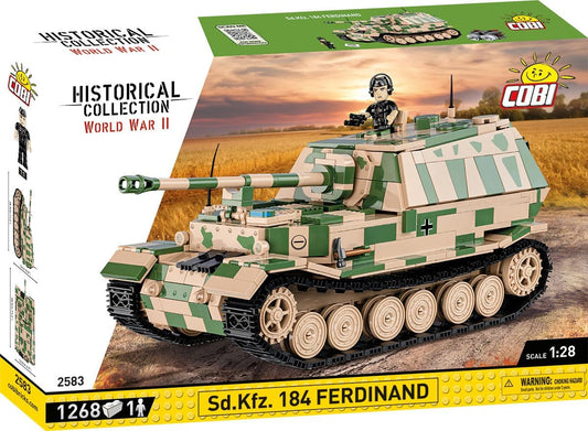 Cobi 2583 World War II S.D.KFZ. 184 Ferdinand 1268 pcs - Image 2