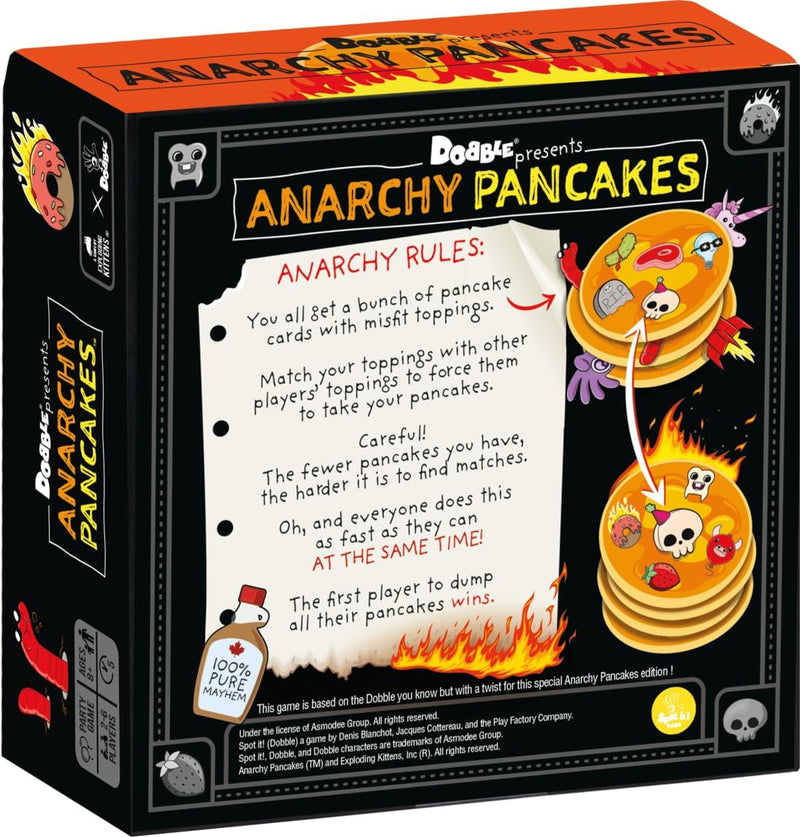 Dobble Anarchy Pancakes, rear view