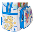 Loungefly Care Bears Rainbow Mini Backpack, in display