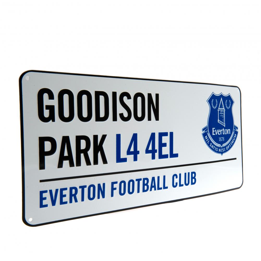 Everton FC White Street Sign